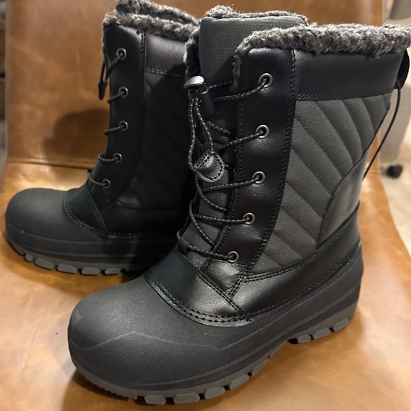 Kids Skylar Winter Boots-All in Motion-Black - Picture 3 of 5